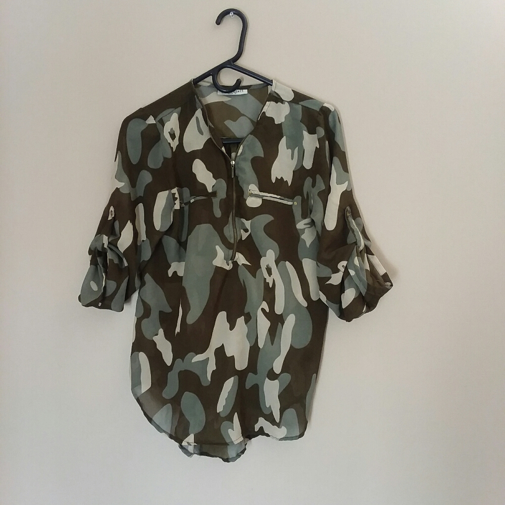 Camoflauge blouse